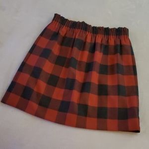 J. Crew Plaid Mini Skirt
